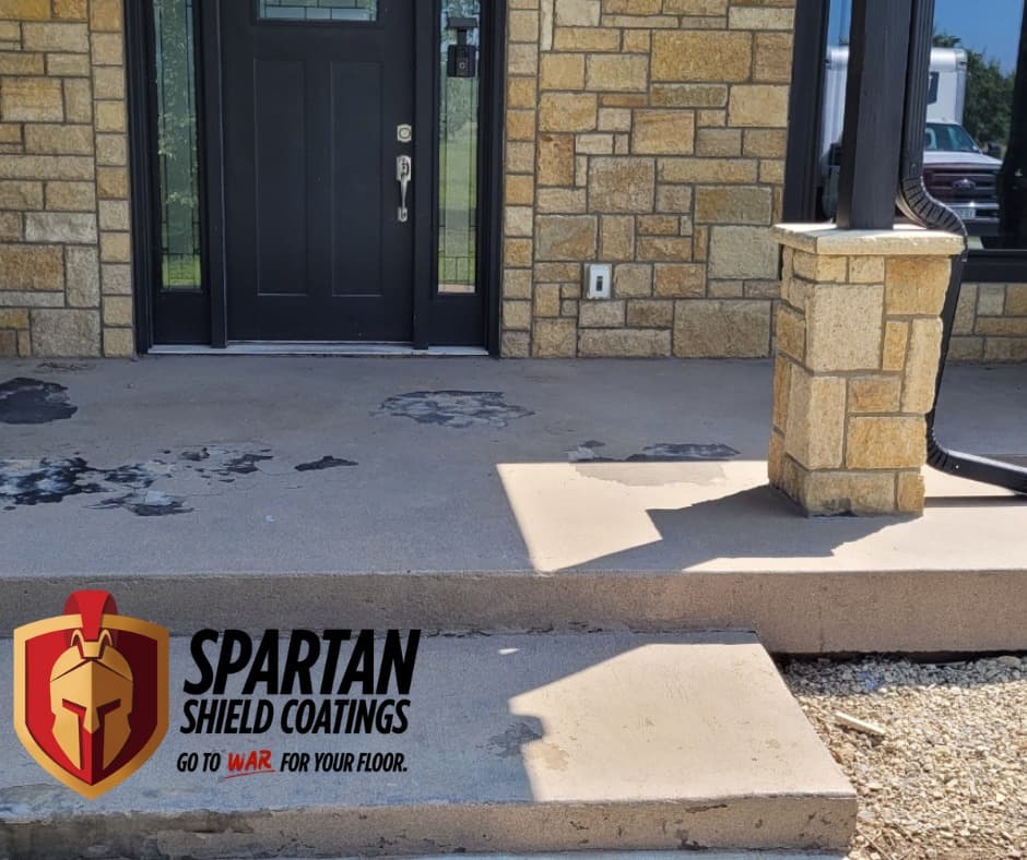 Before image of Garage Floor Transformation